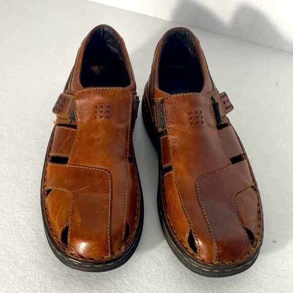 Streetcars Brown Leather Hook Loop Fisherman Sandal Comfort Men Shoe Size 11 main image 8
